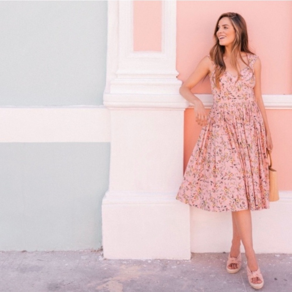 Sarah Floral Print Sundress GAL MEETS GLAM DRESS